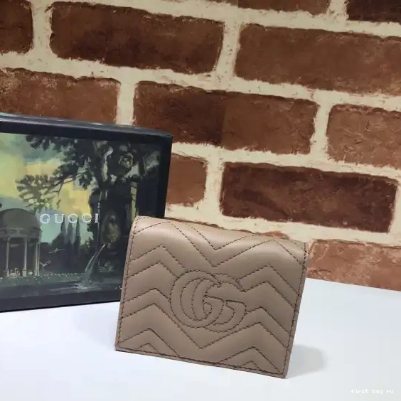 First bag ru Marmont card case wallet GG GUCCI 0502